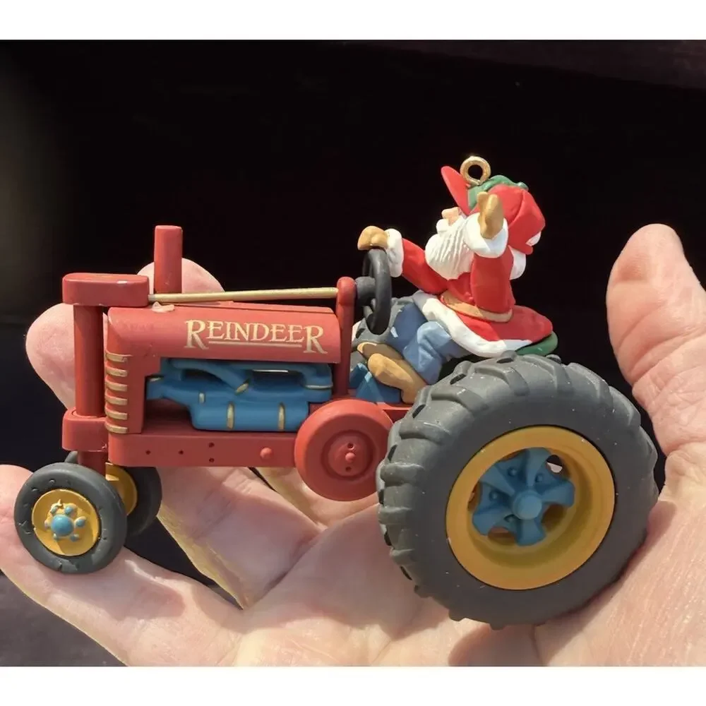 Hallmark Here Comes Santa Claus Tractor Trucks Ornament #16 No Box -LO10